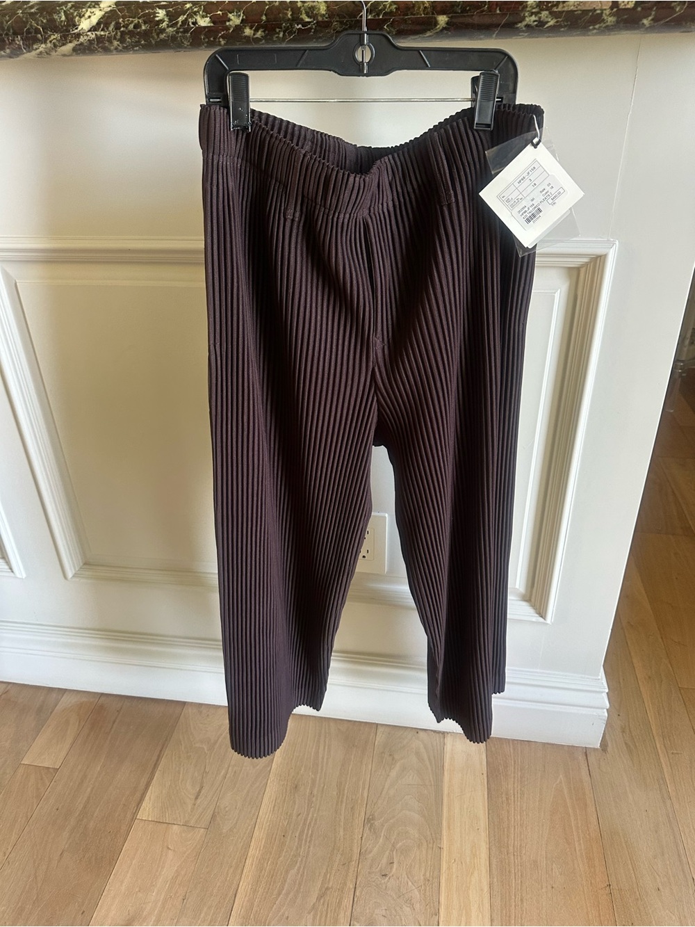 Stunning Homme Plissé Issey Miyake MC Nov Pants in the beautiful brown color.